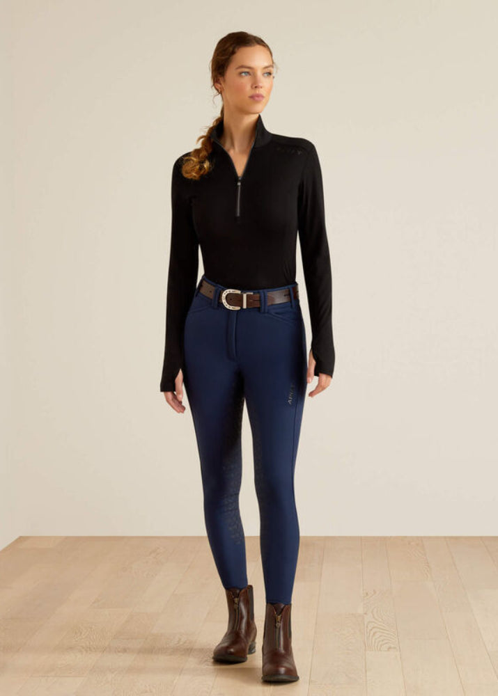 Ariat Cheviot 1/4zipLS Black