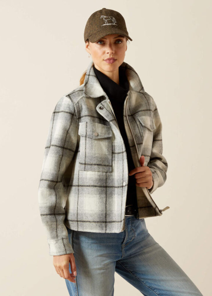 Ariat Warrington Jkt Grey Plaid