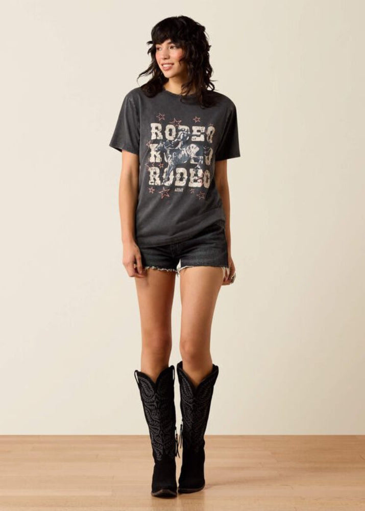 Ariat Star Spangled Rodeo SS TShirt Charcoal