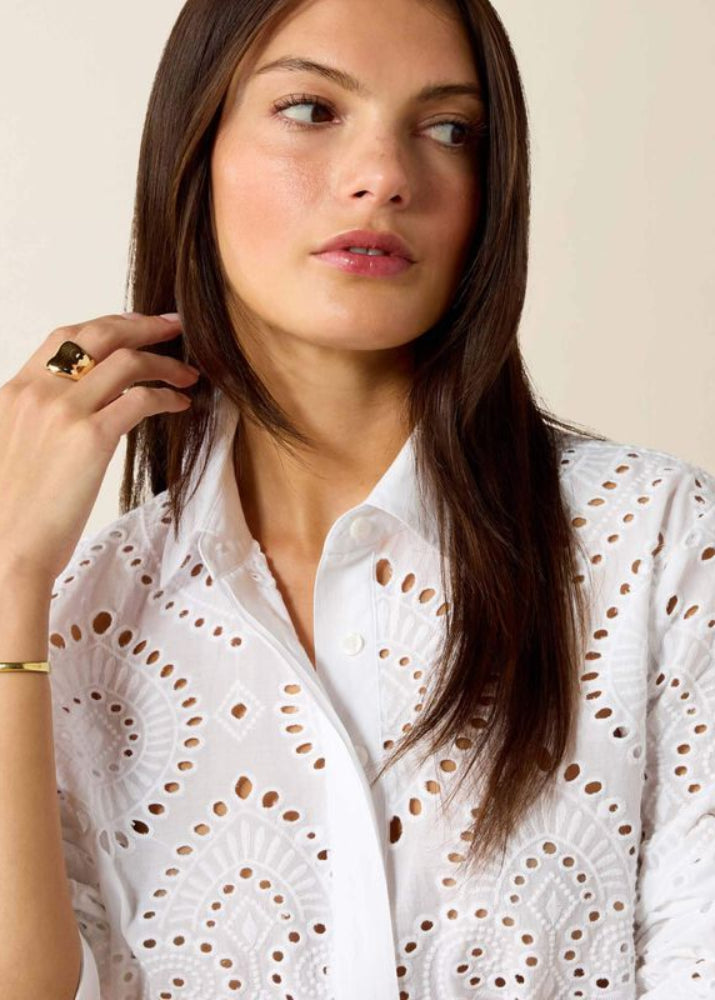 Ariat Millington LS Blus White