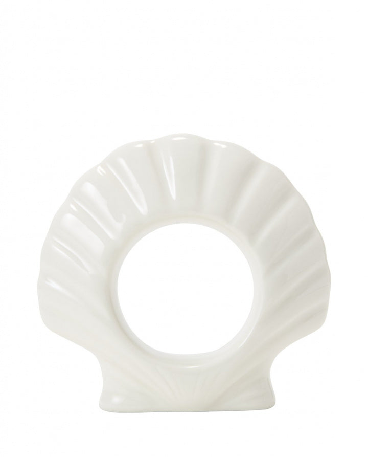 Lexington Napkin Stoneware Napkin Ring White