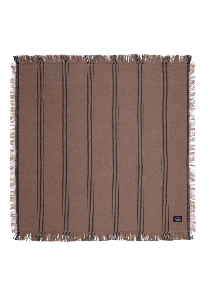 Lexington Striped Linen/Cotton Napkin Stone/BL