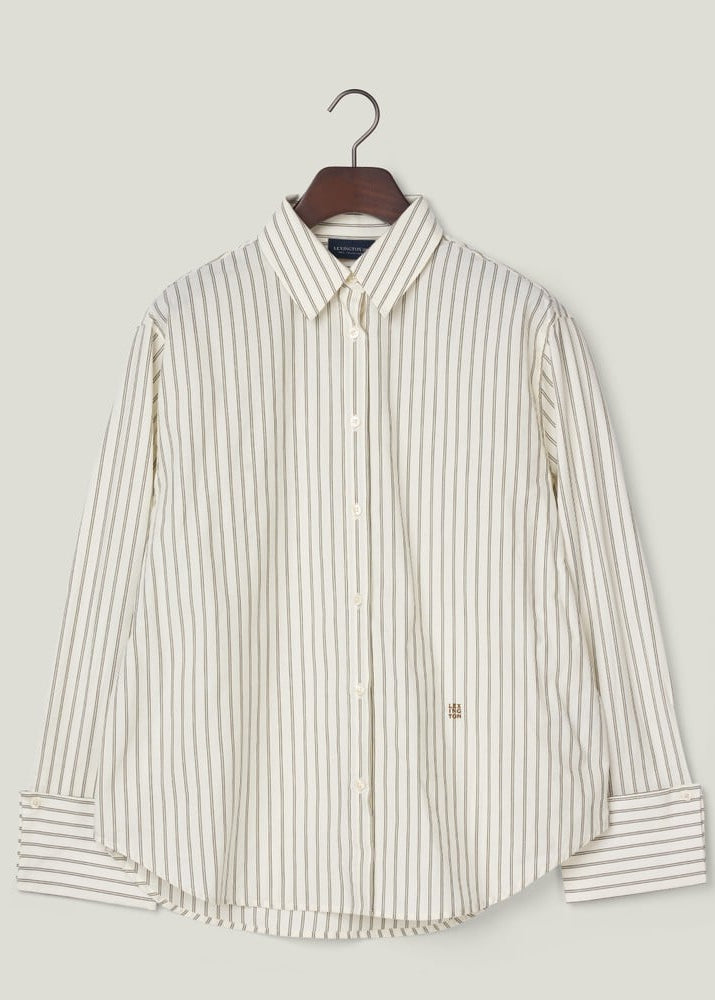 Lexington Folded Cuffs OS Striped Shirt GR/WHStrip