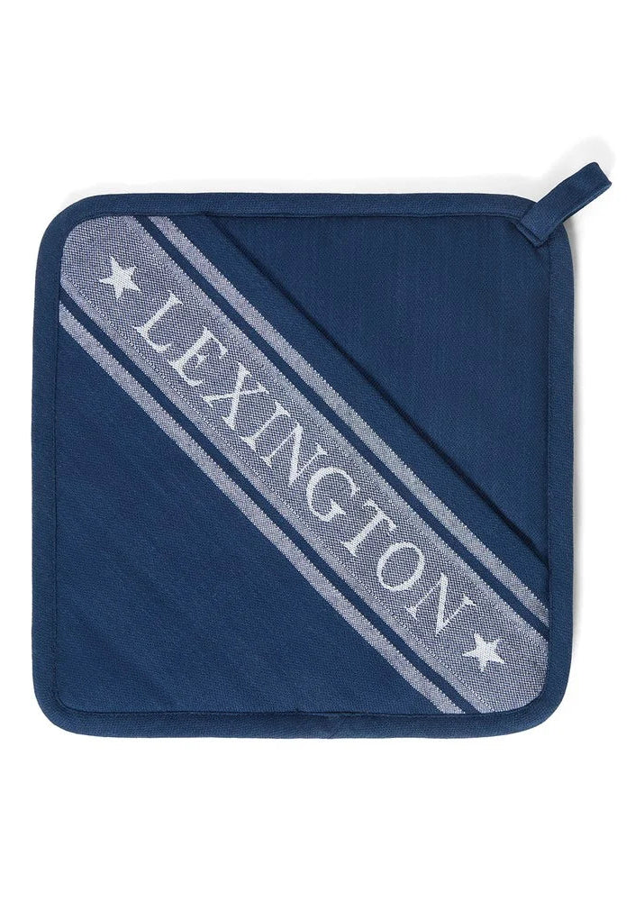 Lexington Org cotton Jaq Star Pot Hold Navy
