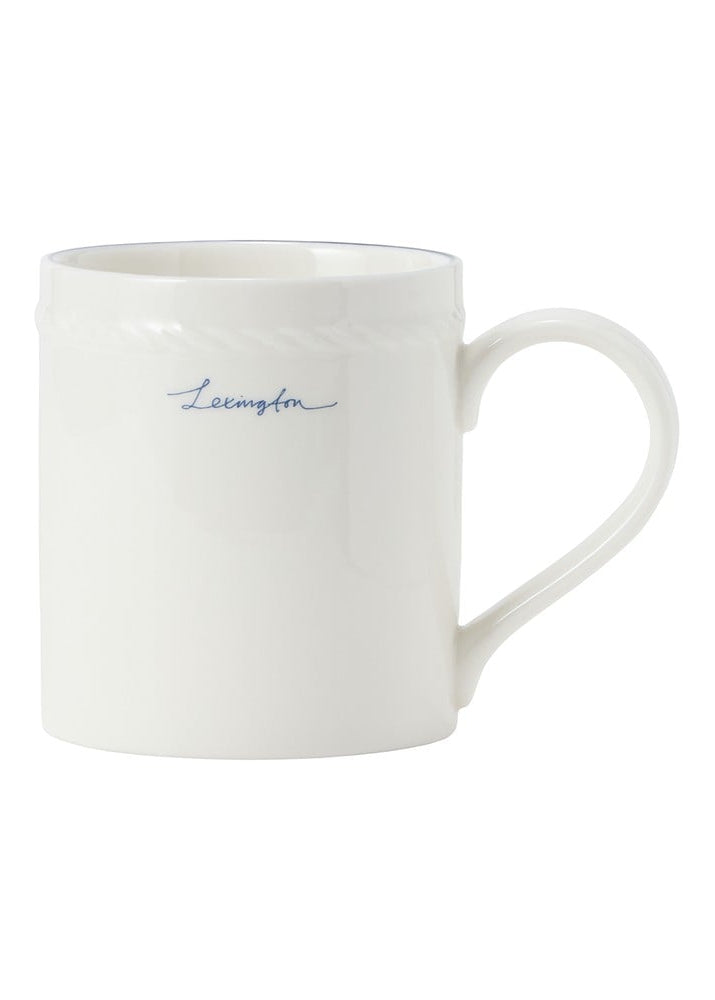 Lexington Porcelain Mug WH/Blue