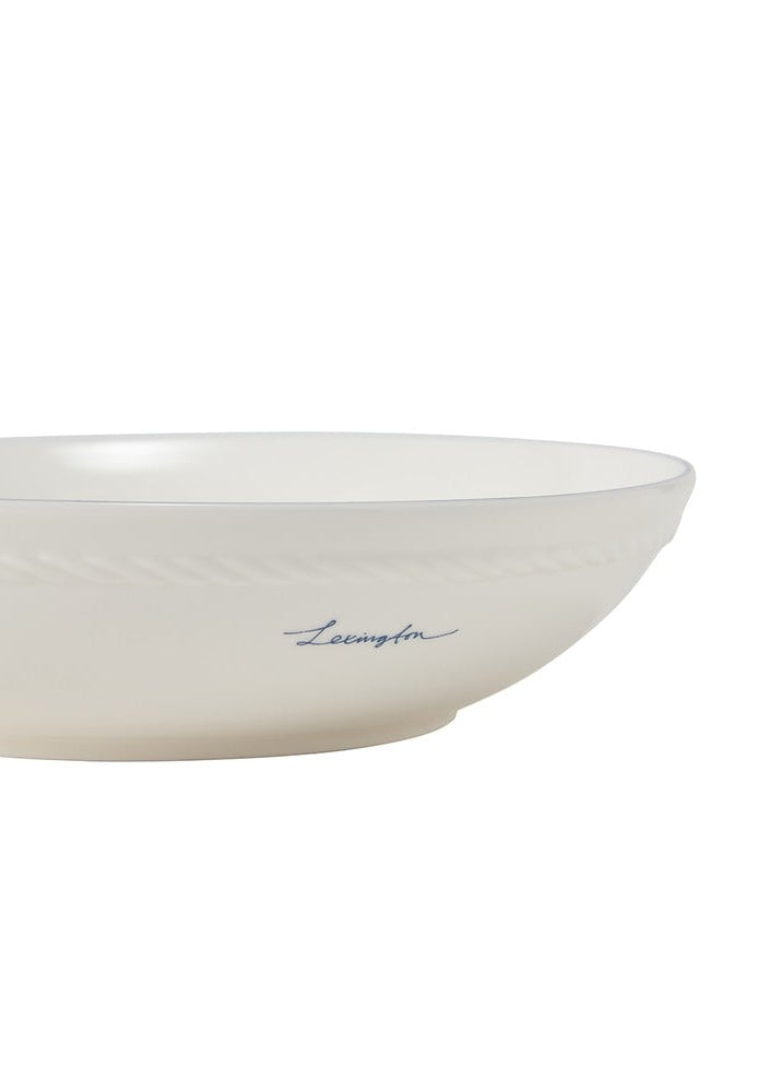 Lexington Porcelain Medium Bowl WH/Navy