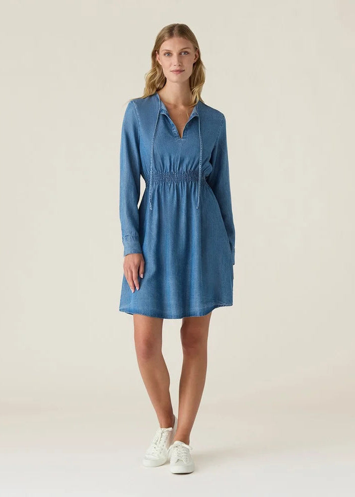 Lexington Cl Fit Lyocell Denim Dress Medium Blue