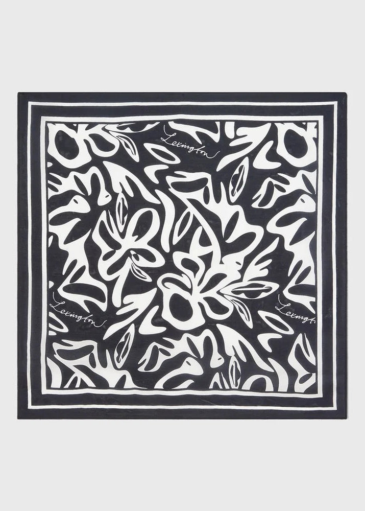 Lexington Printed Scarf Black/white Print