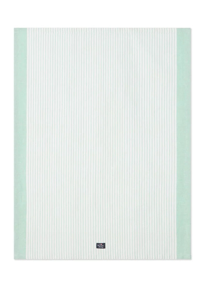 Lexington Striped Linen/Cotton Kitchen Towel GR/WH