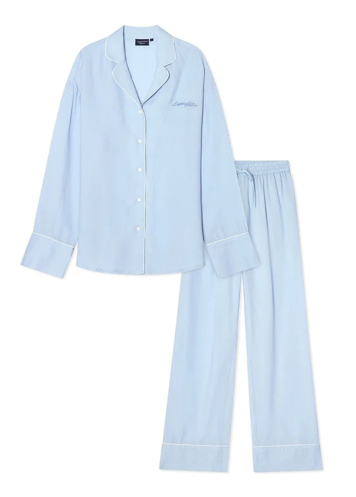 Lexington Lyocell Pyjama Set Light Blue