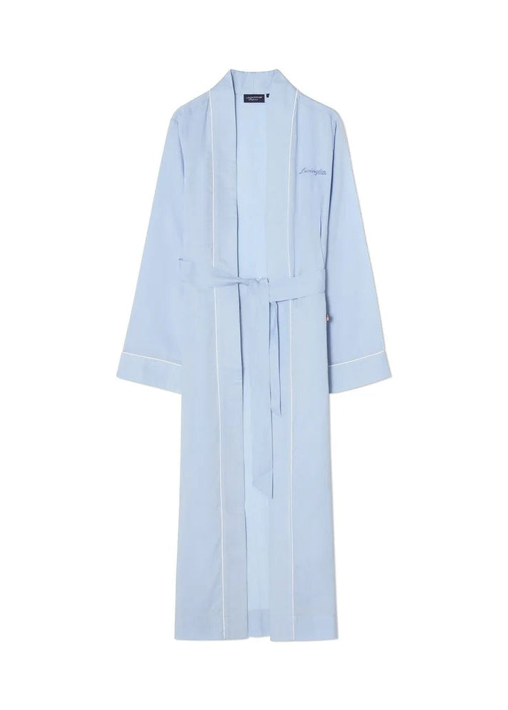 Lexington Lyocell Robe Light Blue