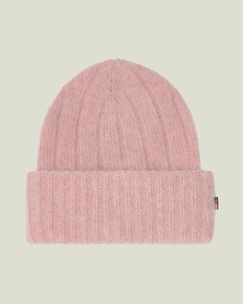 Lexington Alpaca Blend Rib-Knit Beanie Pink