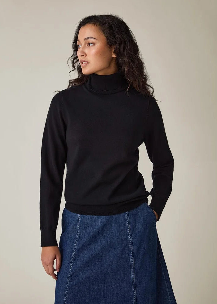 Lexington Knitted Turtleneck Black