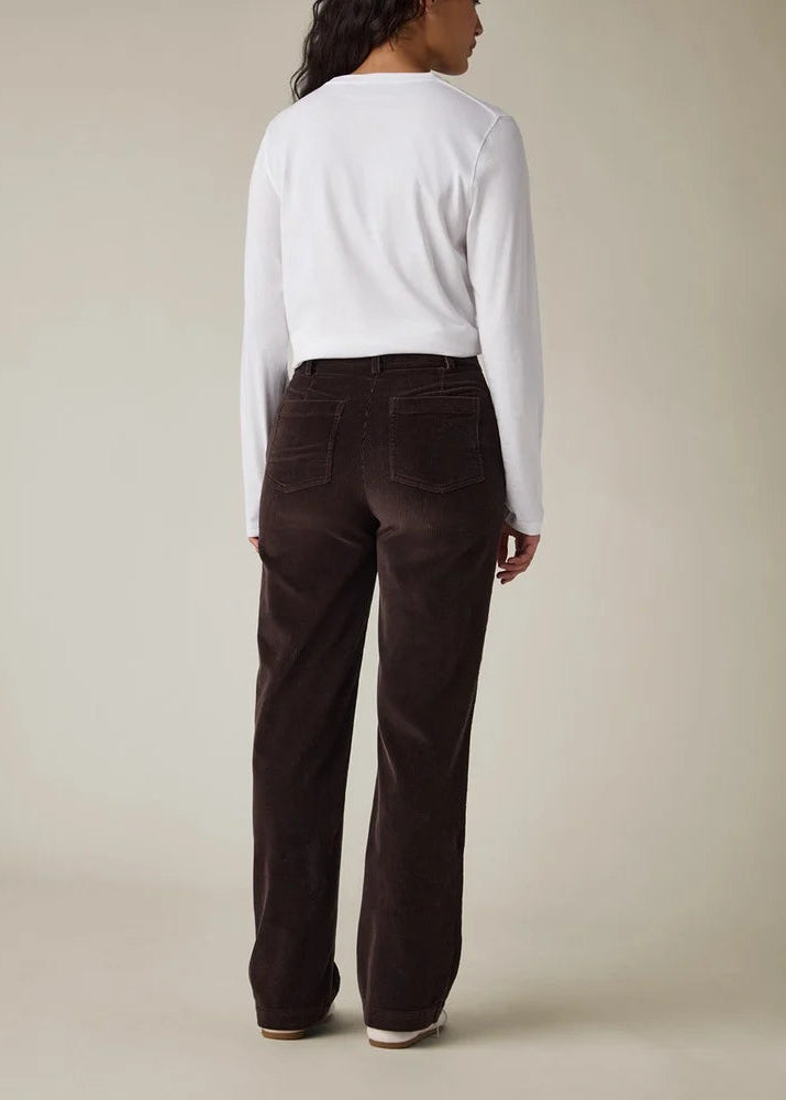 Lexington Straight Leg Corduroy Pants Dark Brown