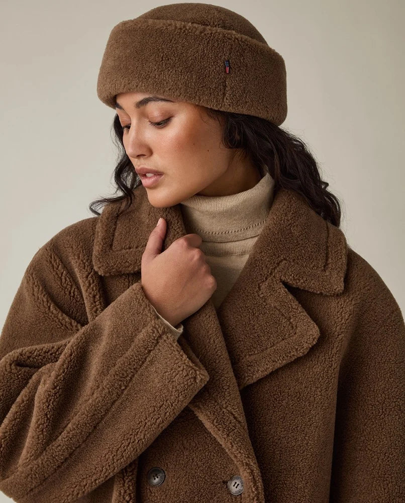 Lexington Teddy Hat Mid Brown
