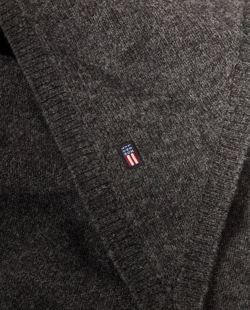 Lexington Knitted Scarf Dark Grey/Melange