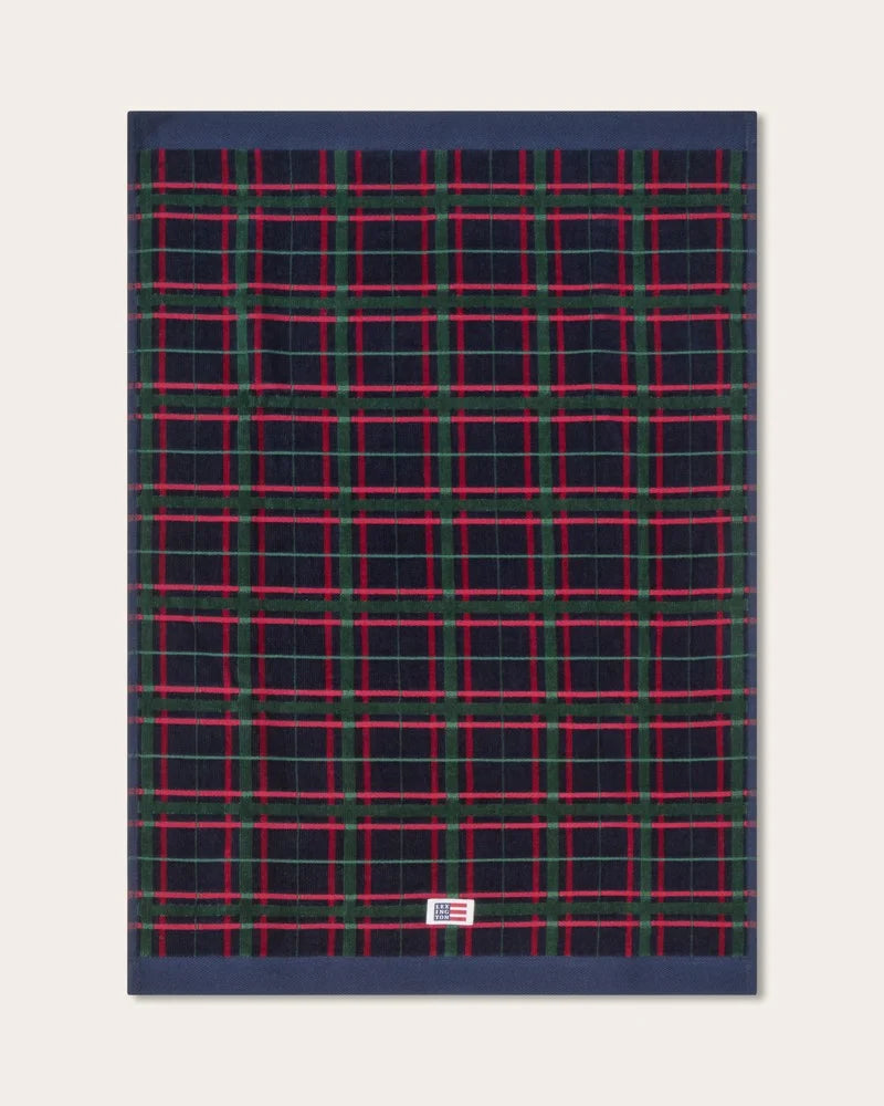 Lexington Checked Towel 50*70 70*130 set/4 Navy