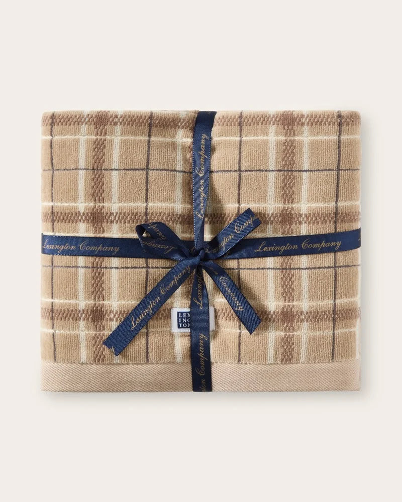 Lexington Checked Towelset Beige