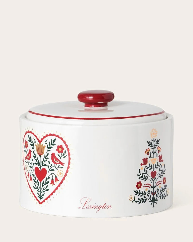 Lexington Christmas Tree Cookie Jar With Lid Multi
