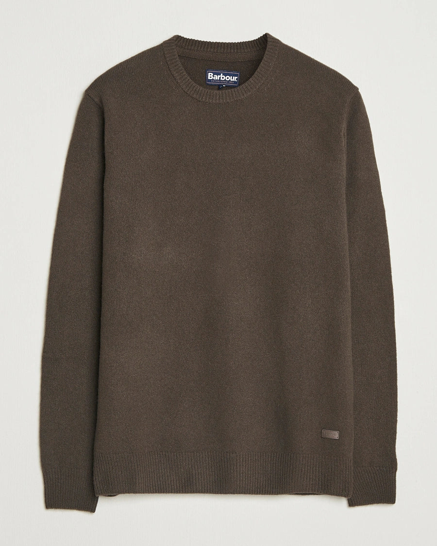 Barbour Essential Patch Crew Dark Oak