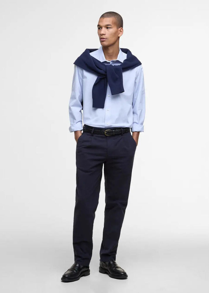 Barbour Throckley Point Shirt TS Sky