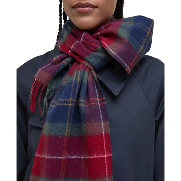 Barbour Tartan Scarf Winberry Tartan