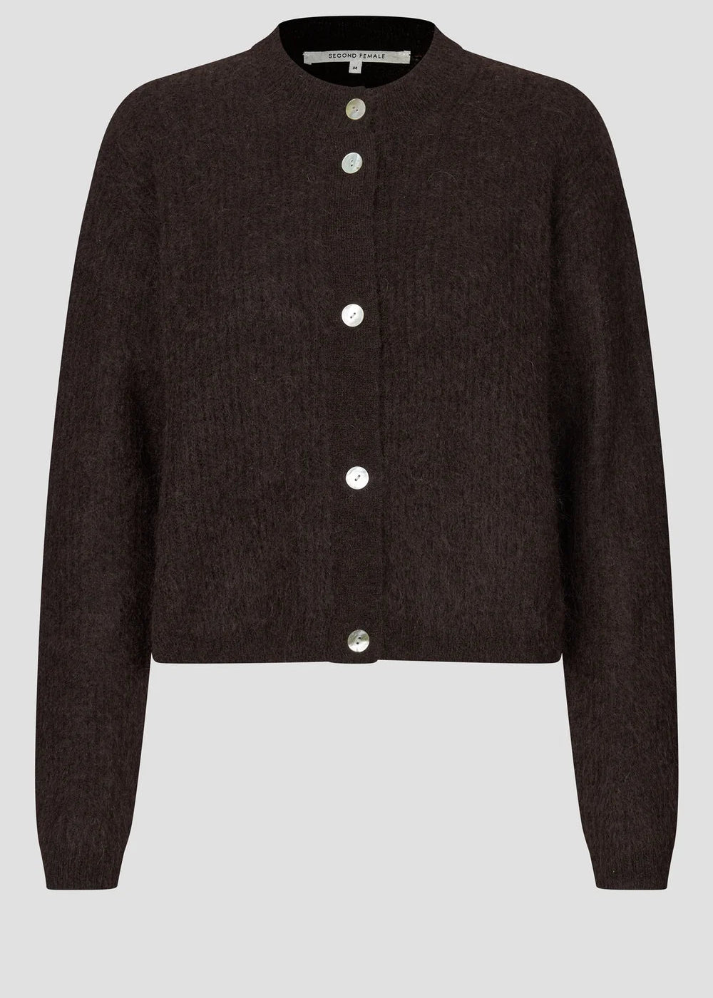 Second Female Andrea Knit Cardigan Brown