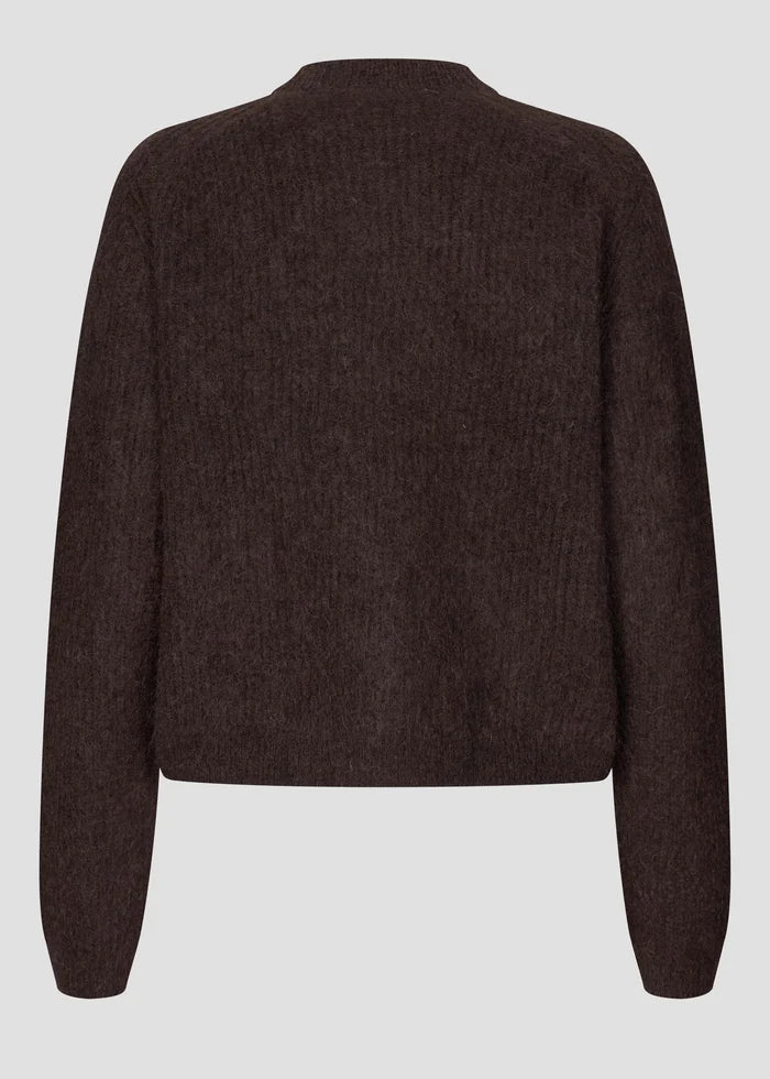 Second Female Andrea Knit Cardigan Brown