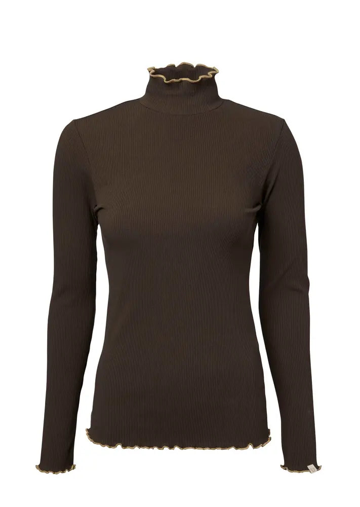 Chevalier Kelly Longsleeve Top Woman Leather Brown