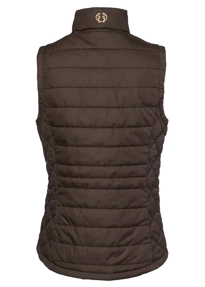 Chevalier Quintin Padded Vest Women Leather Brown