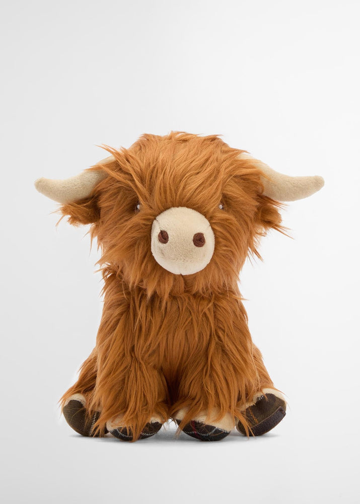 Barbour Highland Cow Dog Toy Brown
