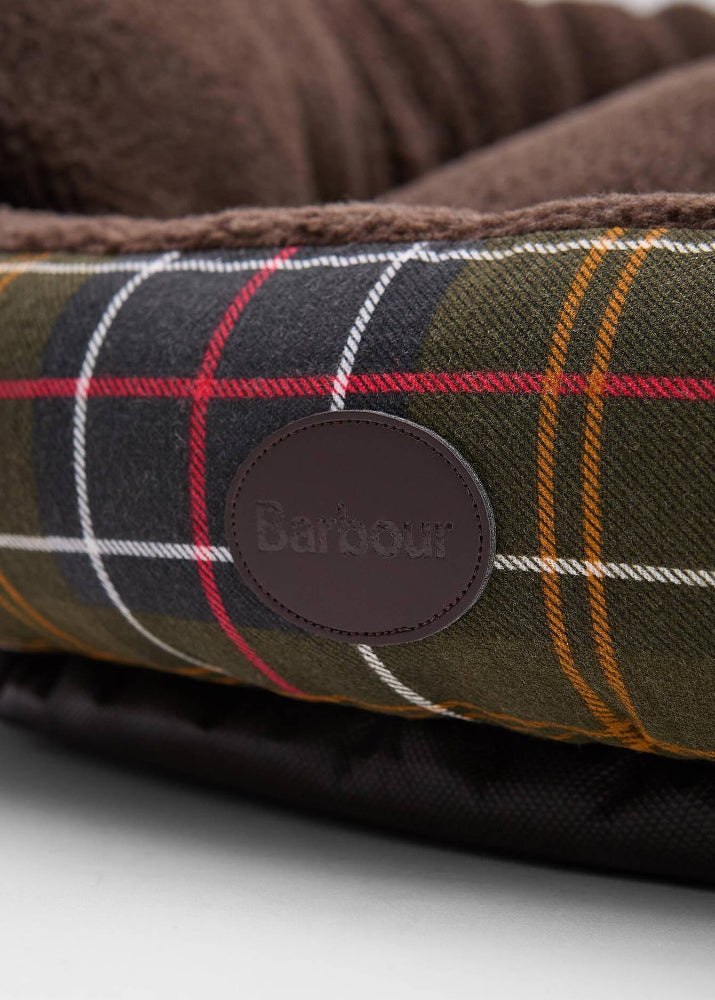 Barbour Round Dog Bed Classic Tartan 30 Tum