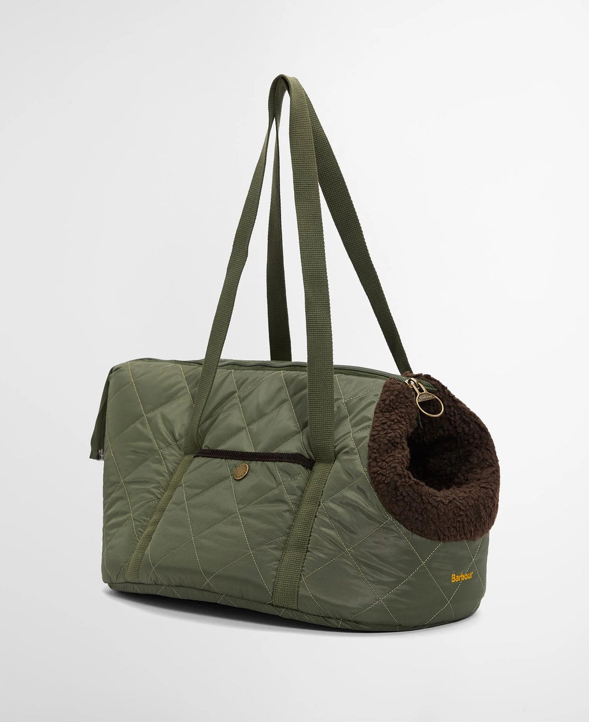 Barbour Small Quilted Dog Carrier Olive