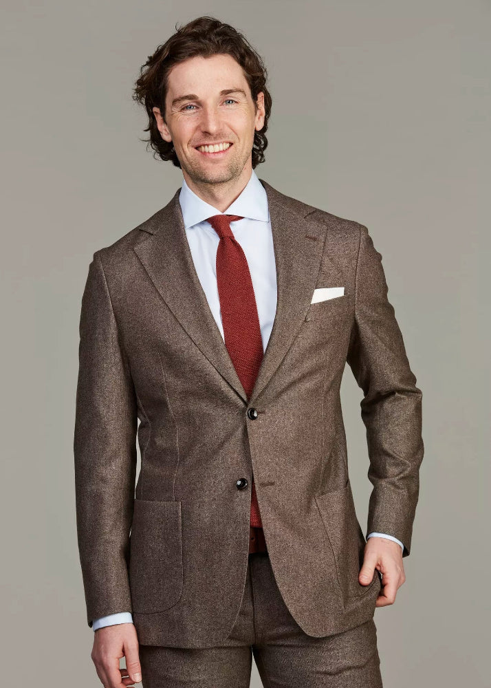 Hansen & Jacob Meranso Soft Tailored Blazer Brown