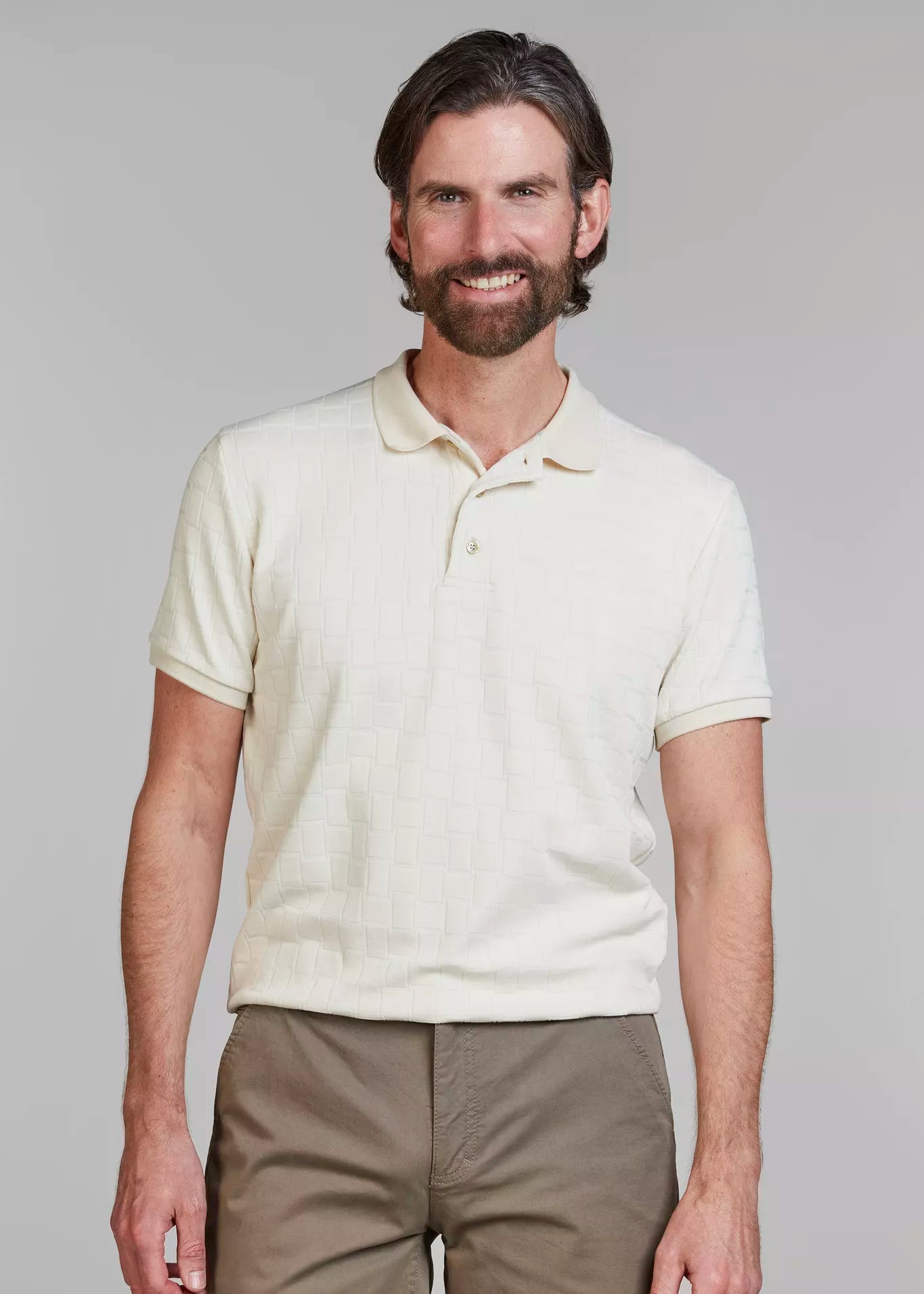 Hansen & Jacob Structure Polo Offwhite