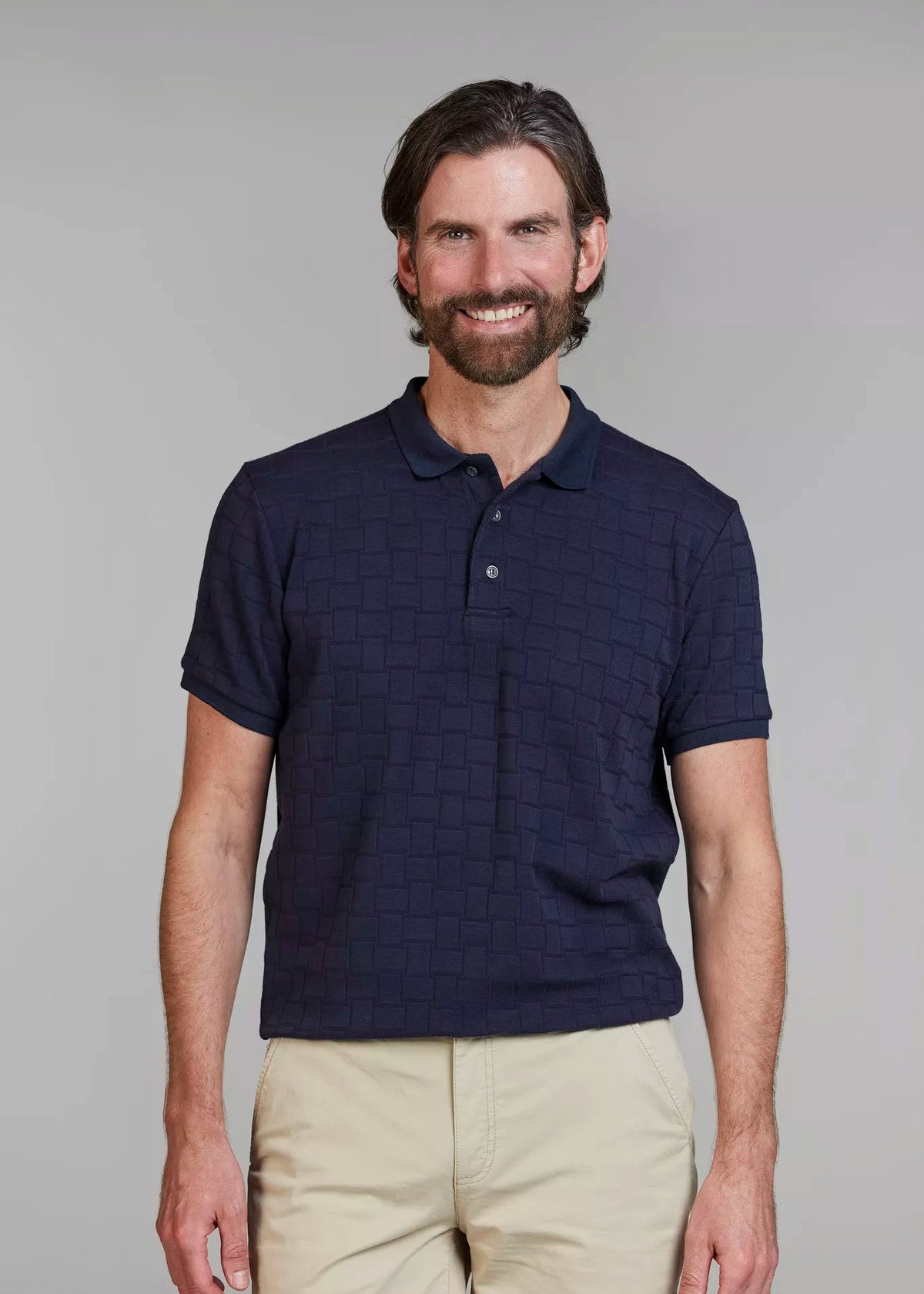 hansen & Jacob Structure Polo Navy