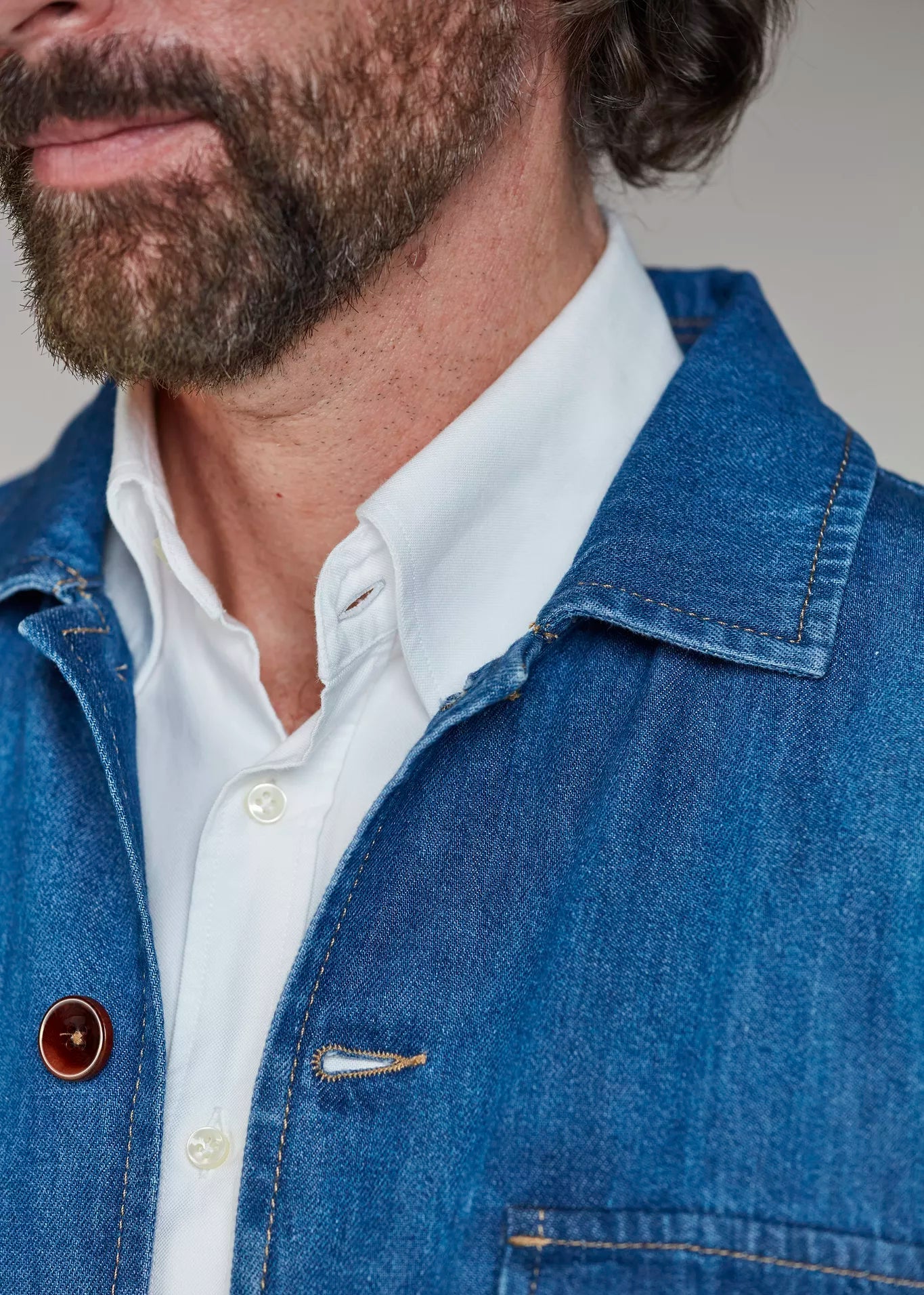 Hansen & Jacob Denim Overshirt Blue