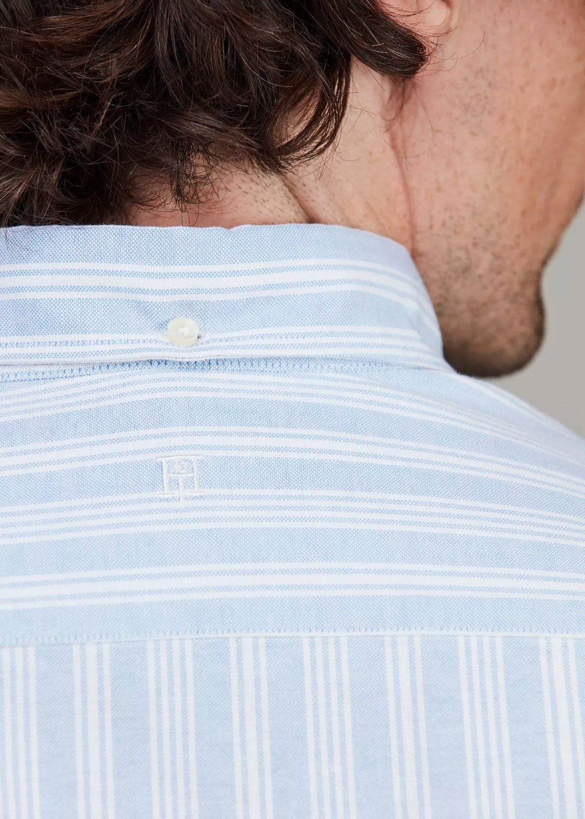 Hansen & Jacob Oxford Stripe Shirt Ljusblå