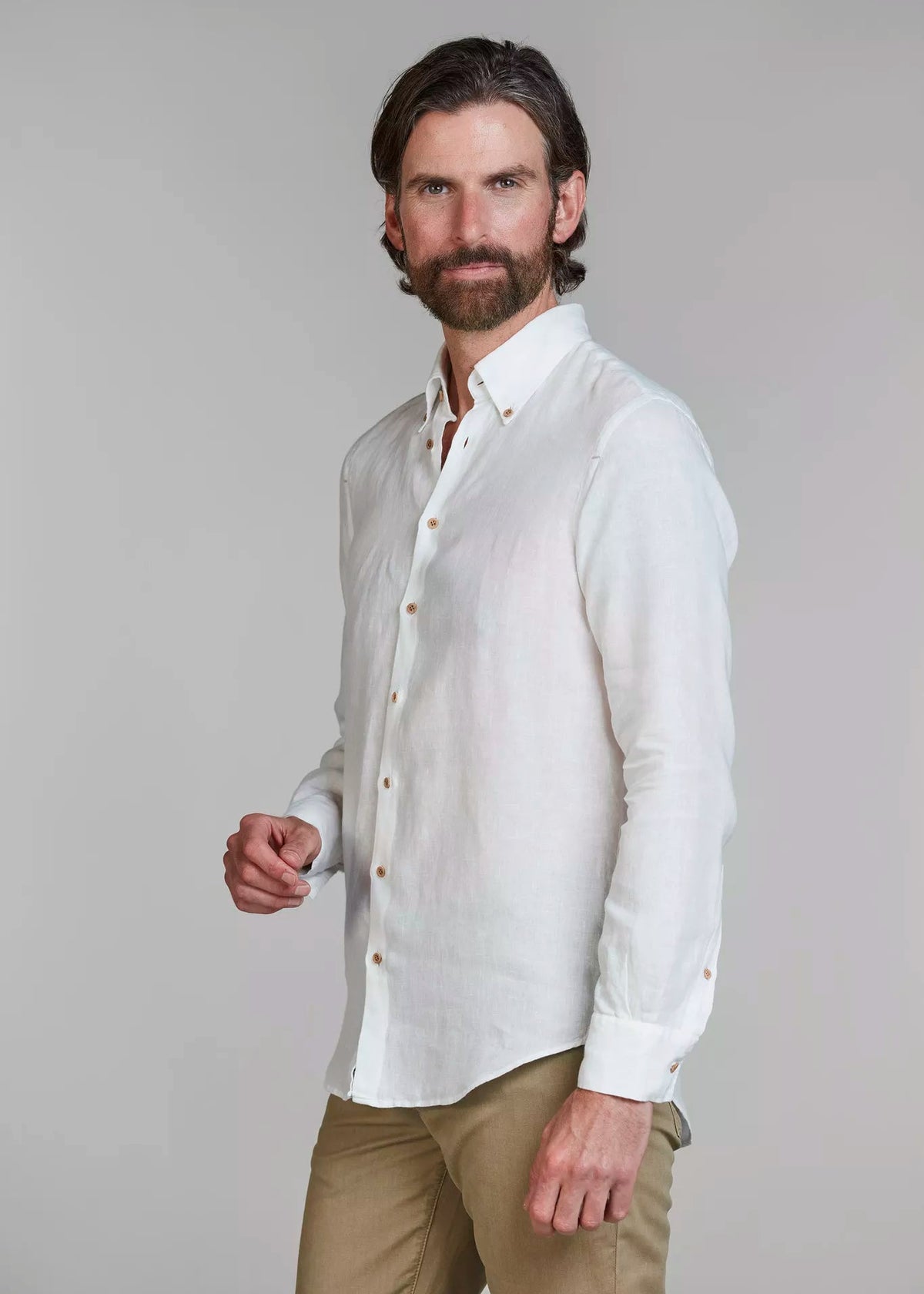 Hansen & Jacob Classic Linen Shirt White