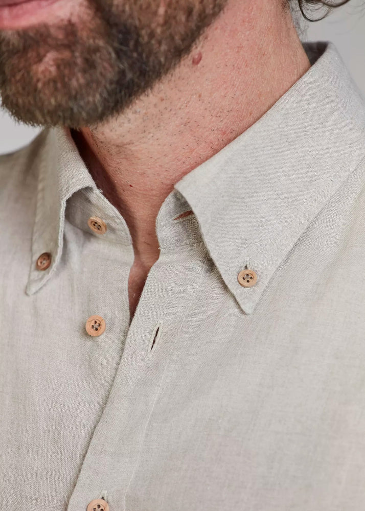 Hansen & Jacob Classic Linen Shirt Sand