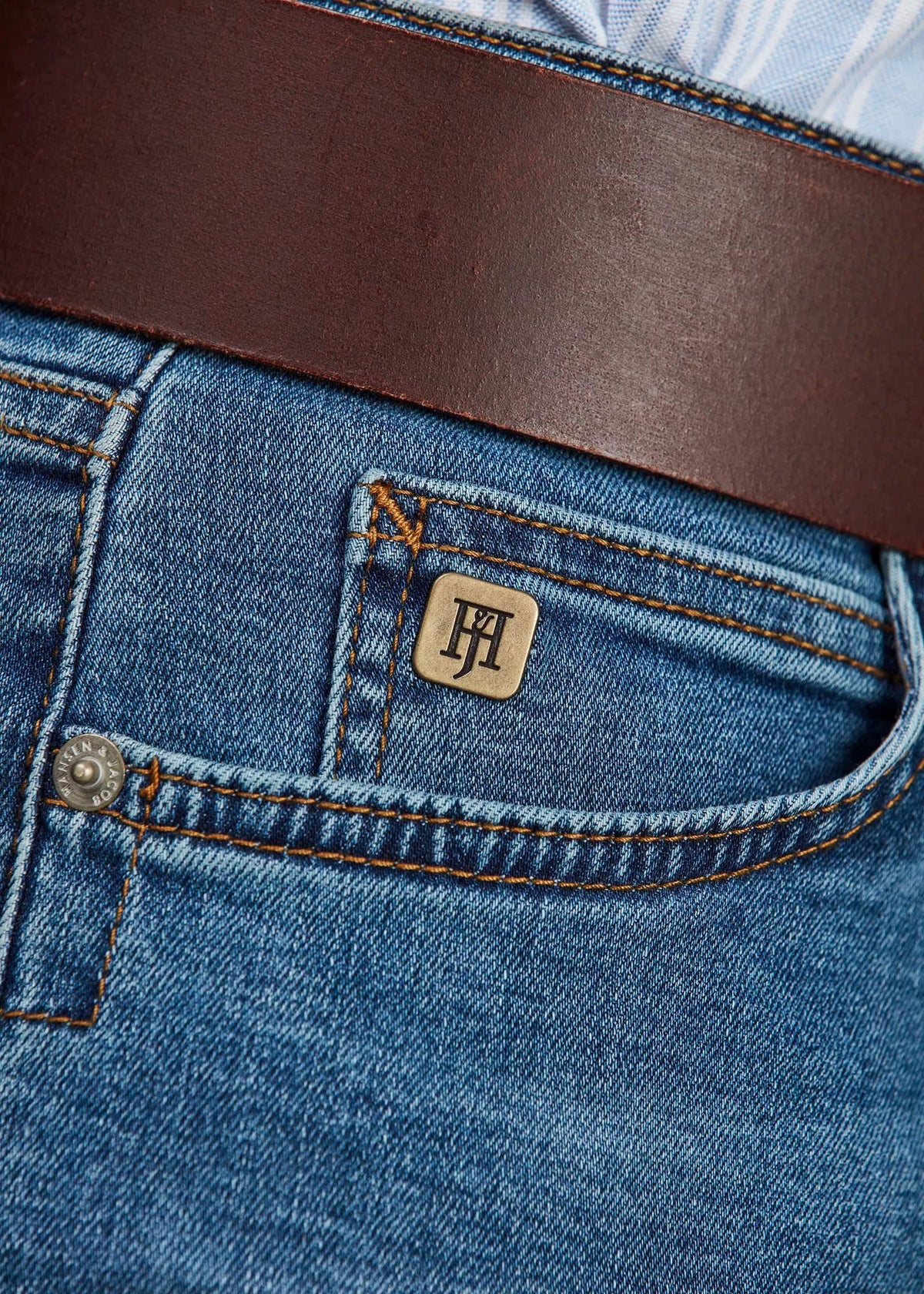 Hansen & Jacob 5-PKT CAPE TOWN SILK TOUCH BLUE