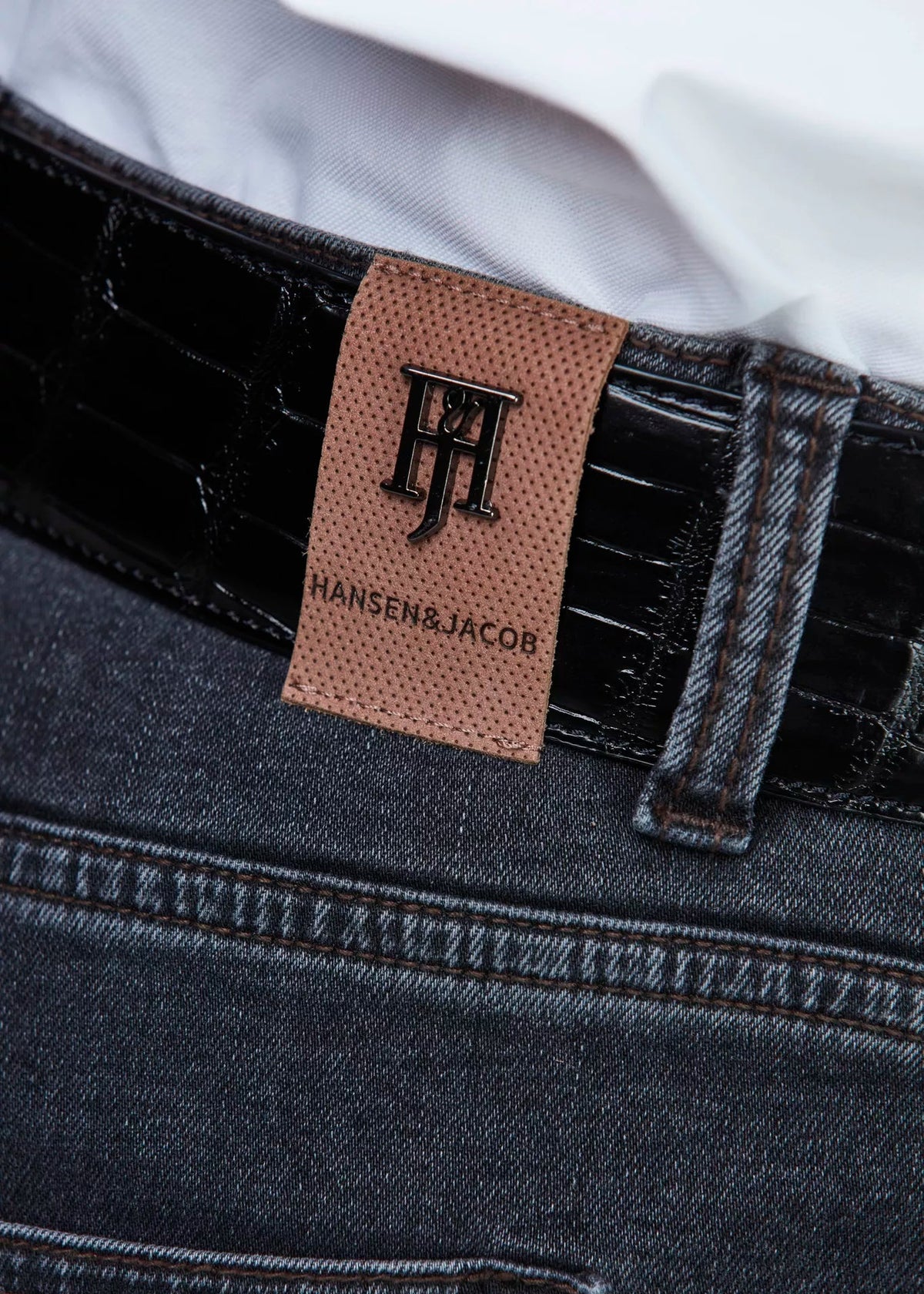 Hansen & Jacob 5-PKT SILK TOUCH GREY DENIM