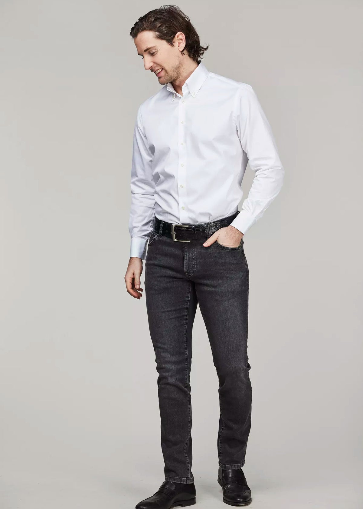 Hansen & Jacob 5-PKT SILK TOUCH GREY DENIM