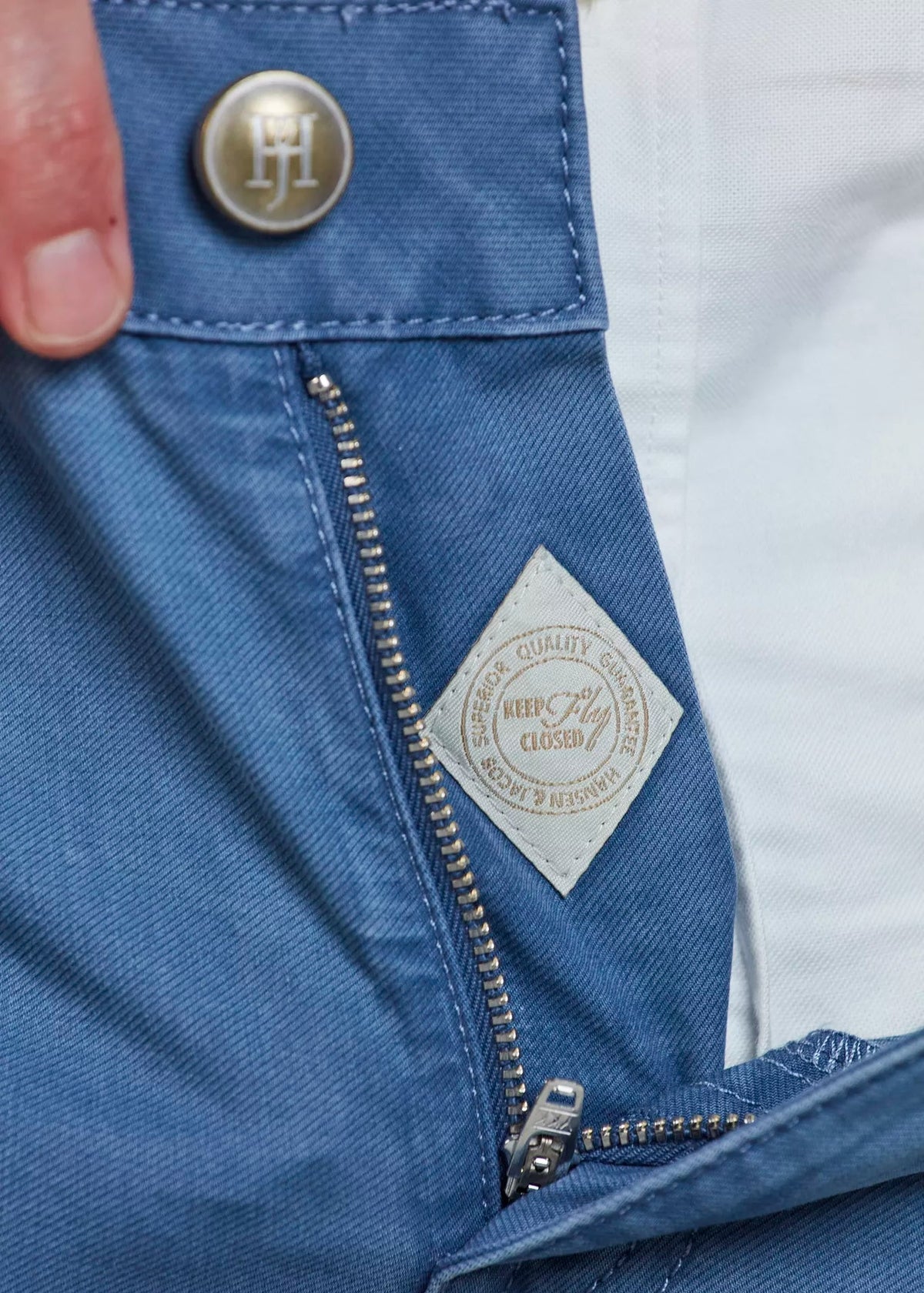 Hansen & Jacob 5-pkt twill melange Blue