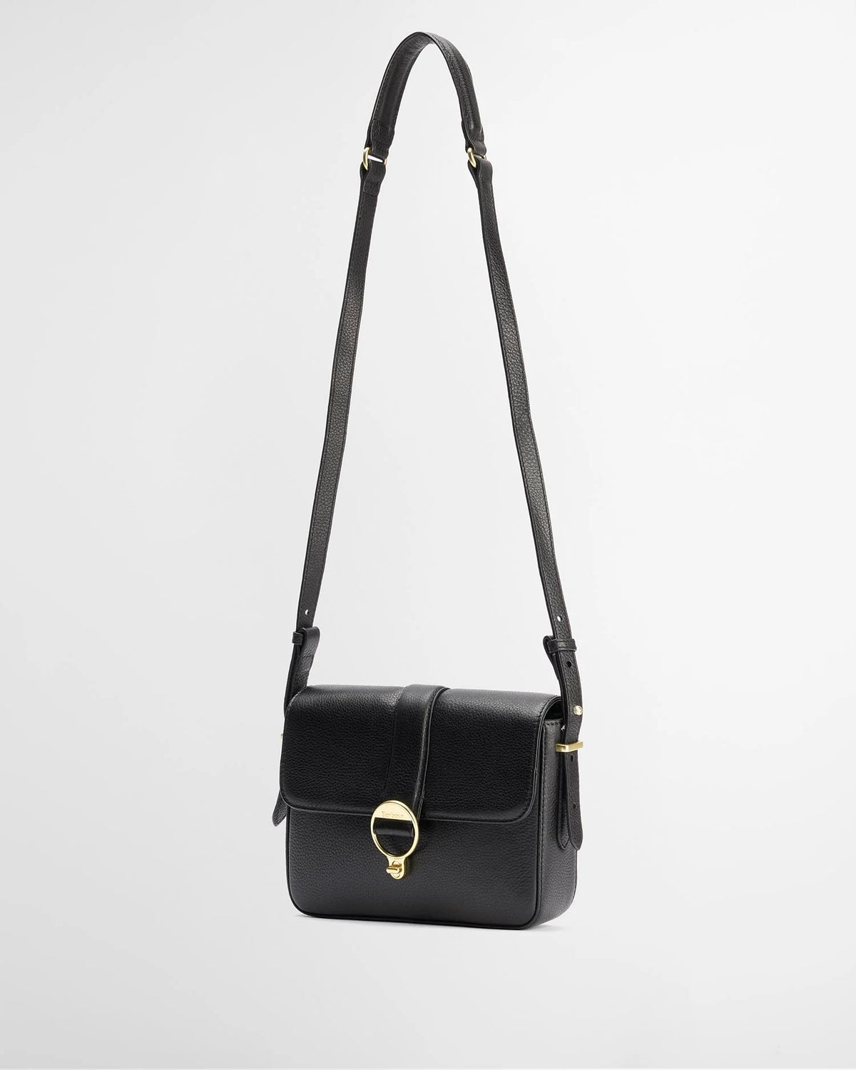 Barbour Rosa Leather Crossbody Bag Black