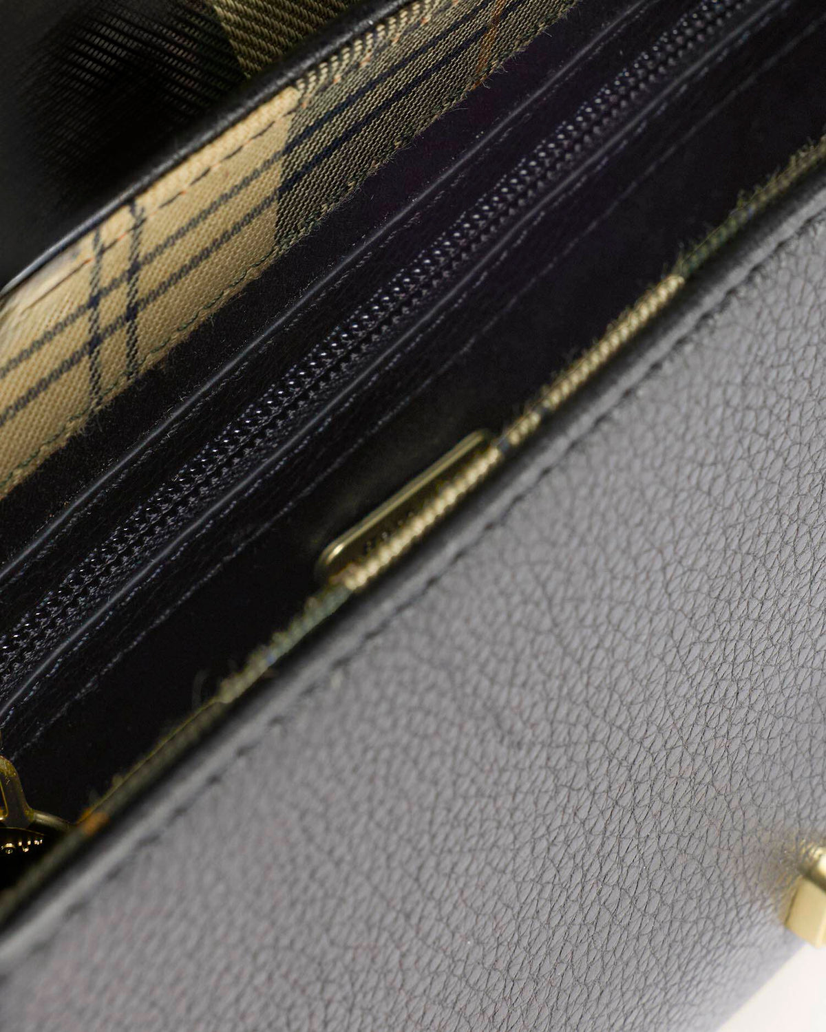 Barbour Rosa Leather Crossbody Bag Black