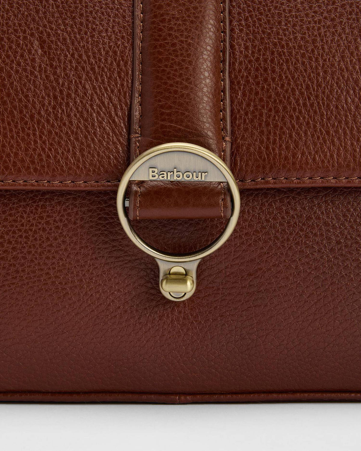 Barbour Rosa Leather Crossbody Bag Brown