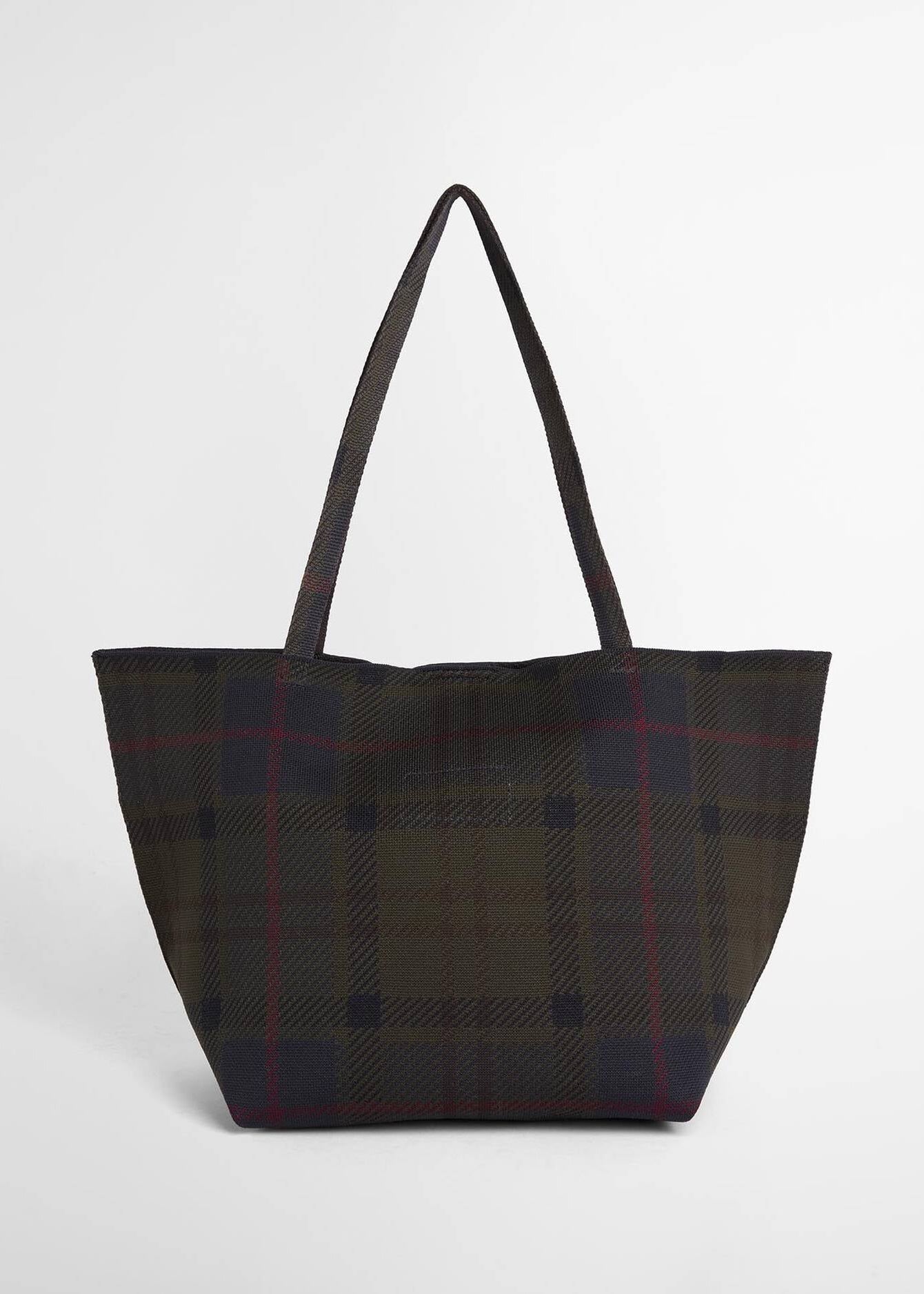 Barbour Layla Tartan Tote Bag Shadow Classic Tartan