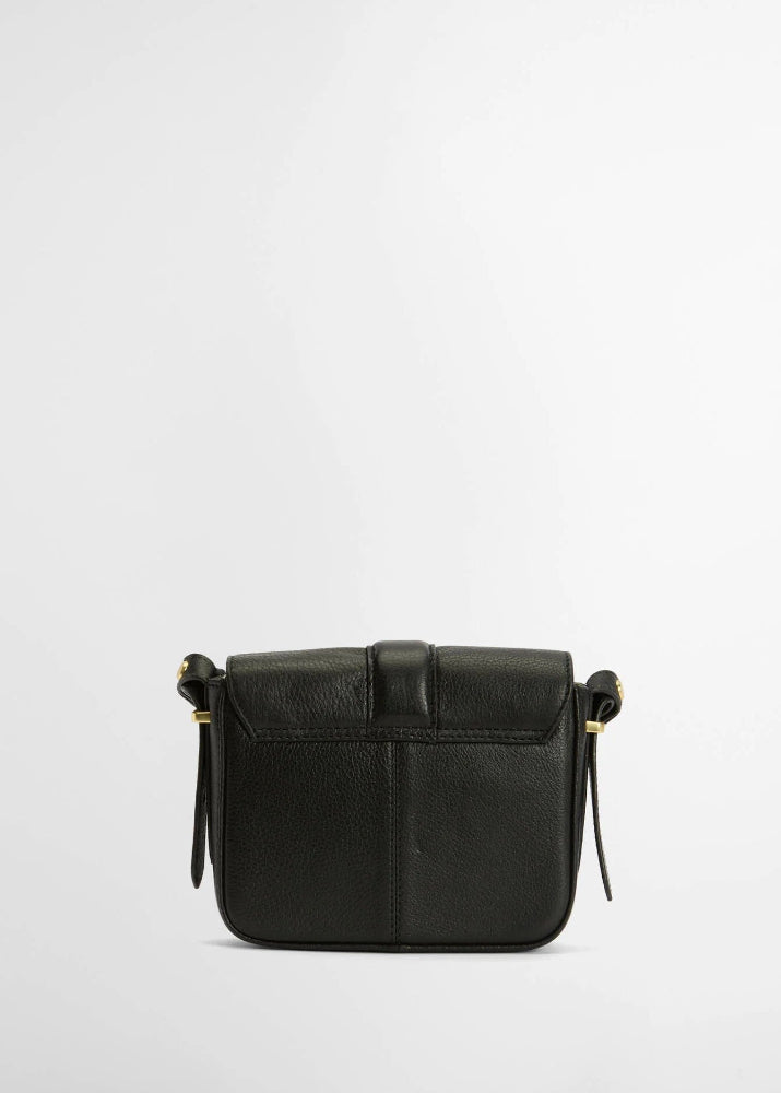 Barbour Mini Rosa leather Crossbody Bag Black