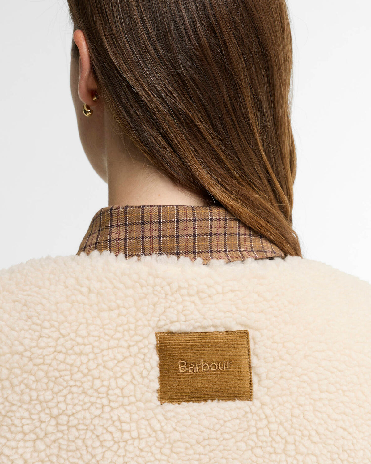 Barbour Bowes Fleece Gilet Cream